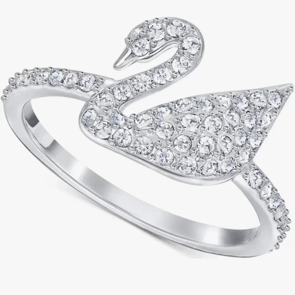 Swarovski iconic swan ring